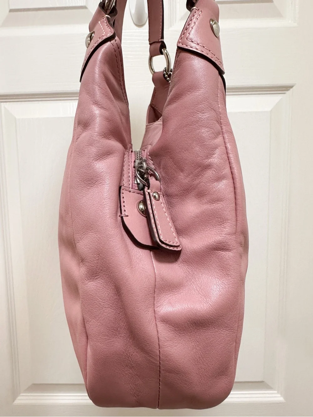 Coach Lynn Buckle Hobo Shoulder Bag Bag Pink Leather Y2K